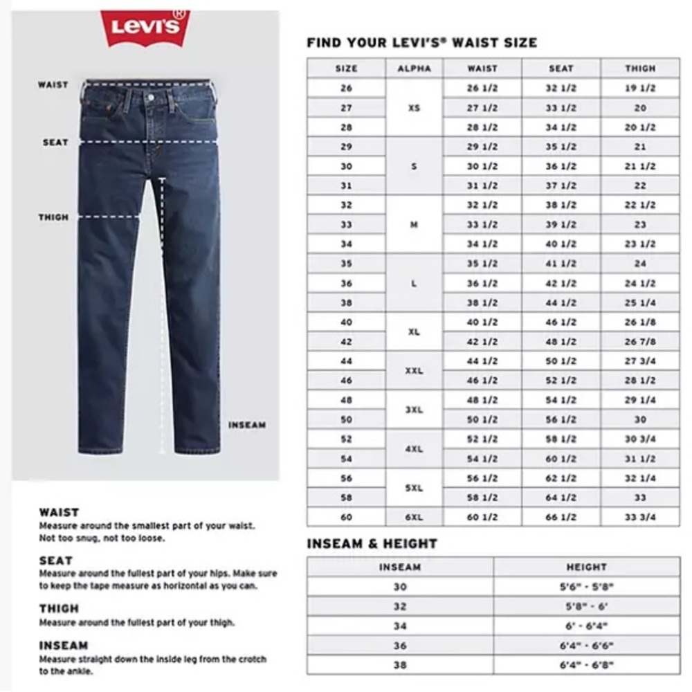 NWT Levi’s Mens 505 Regular Fit Medium Stonewash Non-Stretch Denim Jeans 36 x 29 - Picture 15 of 16